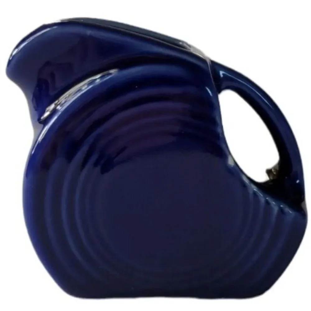 Fiestaware Fiesta Small Mini Disk Pitcher CARAFE Twilight Blue 5 OZ CERAMIC